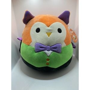 Squishmallow 12" Ellette the Vampire Owl NWT Halloween Spooky Fun